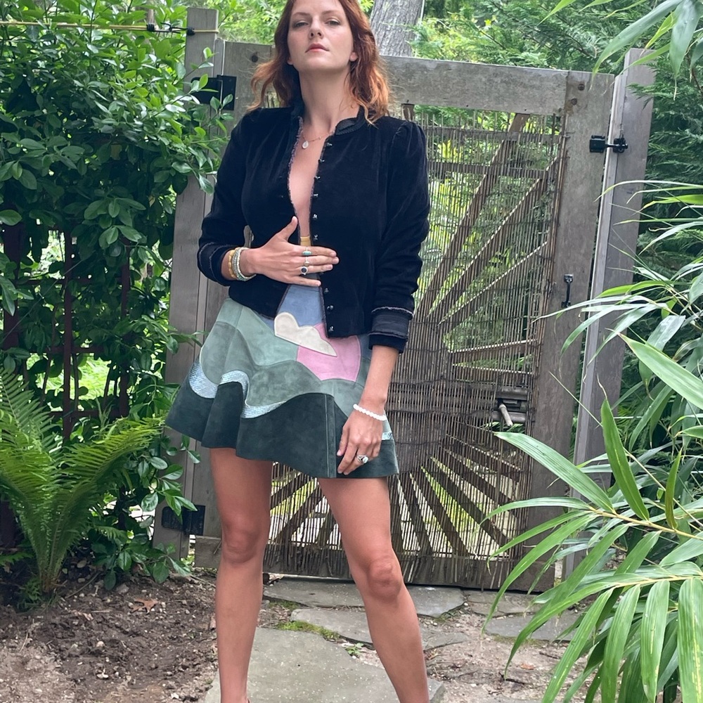Amazing unique leather skirt from Marc Jacobs